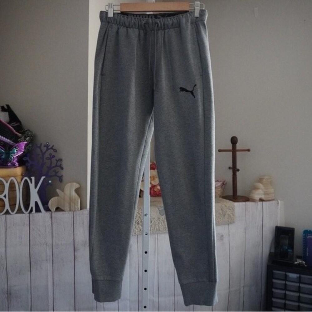 Puma sz S Mens Lightweight Sweatpants Joggers Gray